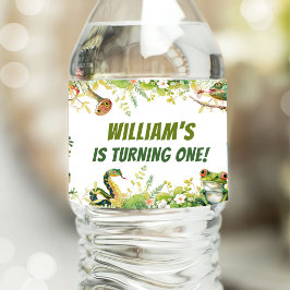 Rótulo De Garrafa De Vinho Festa de aniversário de Apresentação de Répteis