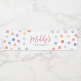 Rótulo De Garrafa De Vinho Festa de aniversário de arte