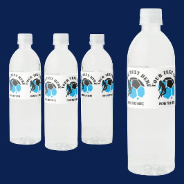 Rótulo De Garrafa De Vinho Festa de aniversário de futebol do garoto de futeb