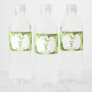 Rótulo De Garrafa De Vinho Festa de aniversário de Iguana Lizard para Animais