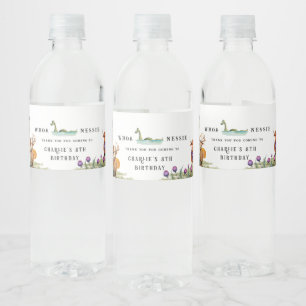 Rótulo De Garrafa De Vinho Festa de aniversário Tesoita Escocês