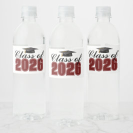 Rótulo De Garrafa De Vinho Festa de Formatura da Turma Vermelha de 2026