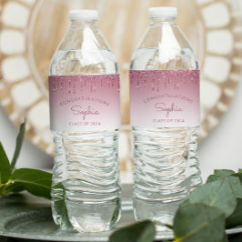 Rótulo De Garrafa De Vinho festa de formatura de Coleta Brilhante 2024