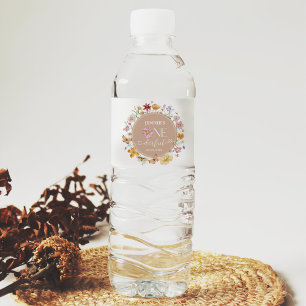 Rótulo De Garrafa De Vinho Festa de primeiro aniversario Maravilhosa de Girdf