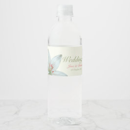 Rótulo De Garrafa De Vinho Flor de Açúcar Azure