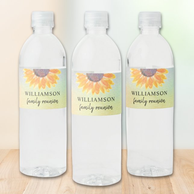 Rótulo De Garrafa De Vinho Flora de Reunião Familiar (Criador carregado)