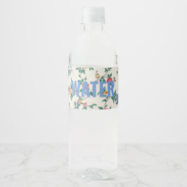 Rótulo De Garrafa De Vinho Floral Vintage