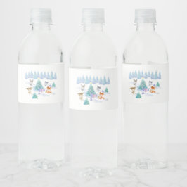 Rótulo De Garrafa De Vinho Floresta Dançante - Caqueta de Natal