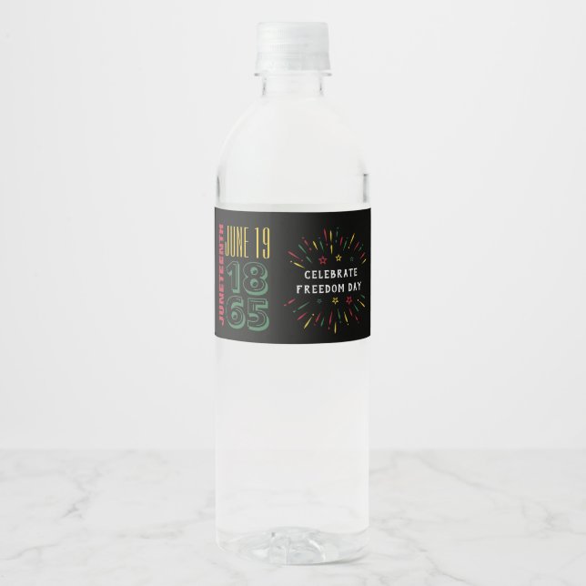 Rótulo De Garrafa De Vinho Fogos de artifício da História Negra (Frente)