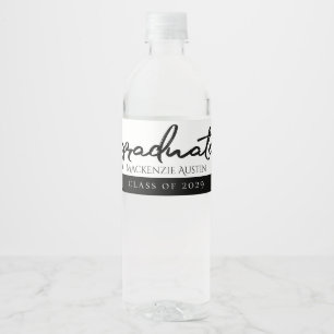 Rótulo De Garrafa De Vinho Formando Clássico Escrita Minimalista de Pincel
