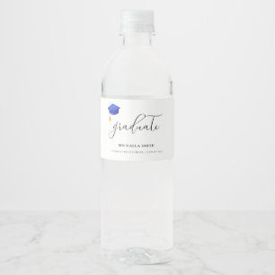 Rótulo De Garrafa De Vinho Formando de Segundo grau de Script Elegante