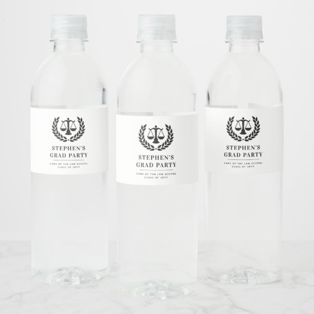 Rótulo De Garrafa De Vinho Formatação Personalizada da Escola de Direito Mode (Garrafas)