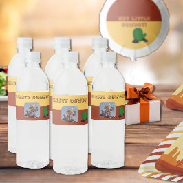 Rótulo De Garrafa De Vinho Foto personalizada de cowboy bonito