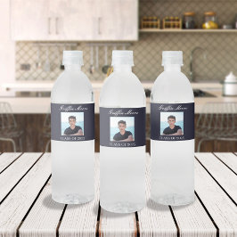 Rótulo De Garrafa De Vinho Foto Personalizada do Formando Moderno de Formando