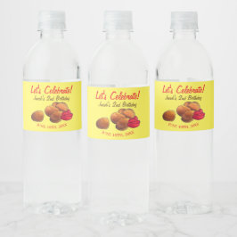 Rótulo De Garrafa De Vinho Galinhas Nuggets com Ketchup Lixo de Comida Rápida