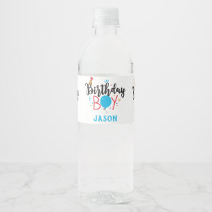 Rótulo De Garrafa De Vinho Garoto de aniversário personalizado