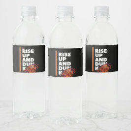 Rótulo De Garrafa De Vinho Garrafa de Água Laranja Branco Bold Rise Up And Du