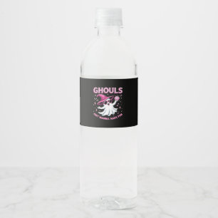 Rótulo De Garrafa De Vinho Ghouls Só Quer Divertir-Se No Dia das Bruxas - Sen
