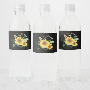 Rótulo De Garrafa De Vinho girassol primavera