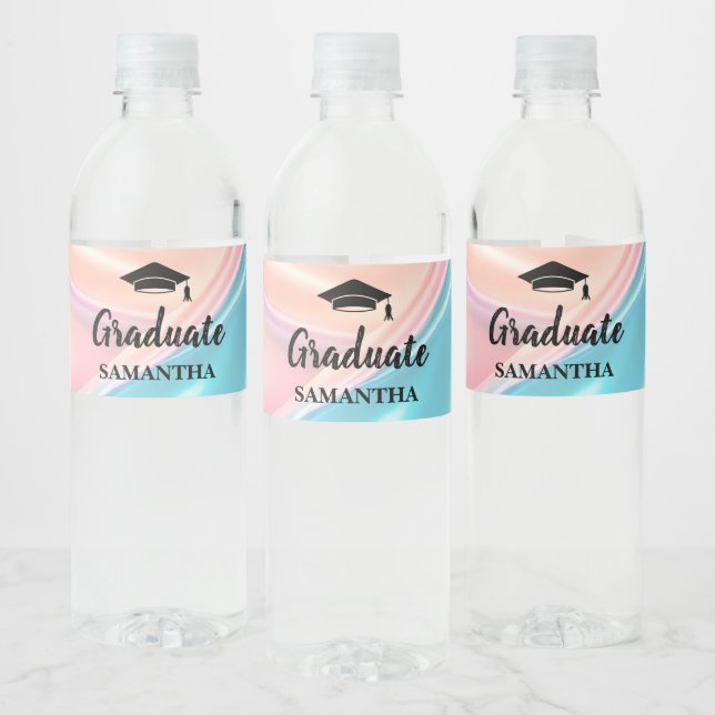 Rótulo De Garrafa De Vinho Graduação Moderna (Garrafas)