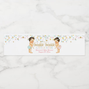 Rótulo De Garrafa De Vinho Grelha Pequeno Sexo das Estrelas Revelação Bebê