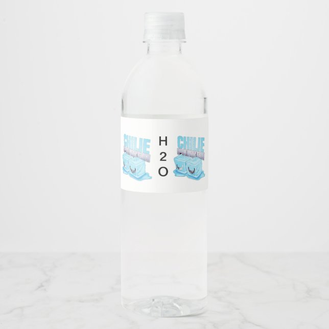 RÓTULO DE GARRAFA DE VINHO H2O (Frente)