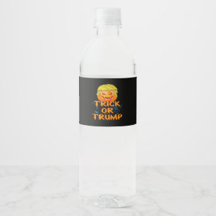 Rótulo De Garrafa De Vinho Halloween Trumpkin Classic