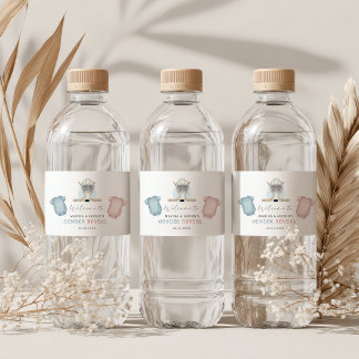 Rótulo De Garrafa De Vinho Hockey baby shower, ice hockey gender reveal