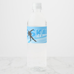 Rótulo De Garrafa De Vinho Ice Skating