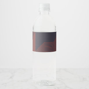 Rótulo De Garrafa De Vinho Ilustração decorativa na moda simples legal da