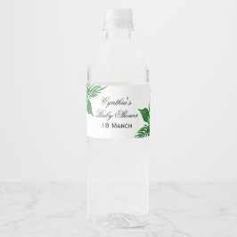 Rótulo De Garrafa De Vinho Invólucro Tropical da Garrafa de Água do Chá de fr