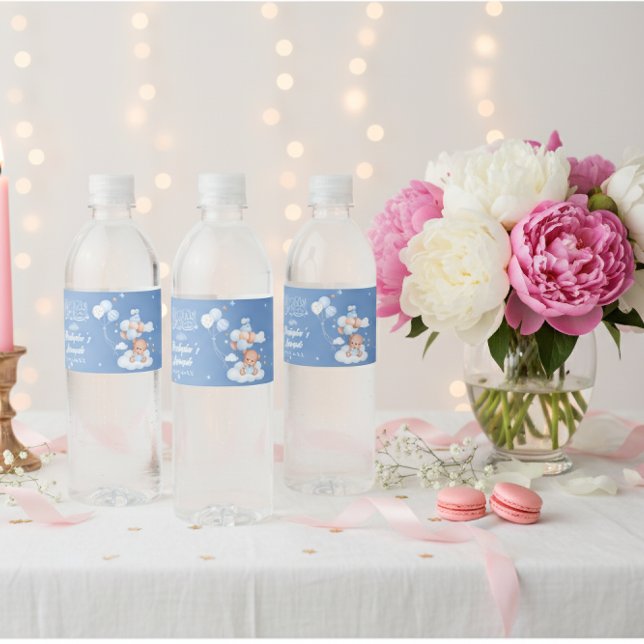 Rótulo De Garrafa De Vinho Islamic Aqiqah Baby Boy Water Bottle Label (Criador carregado)