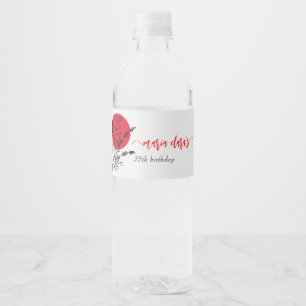 Rótulo De Garrafa De Vinho Janto de aniversário do Chef do CHURRASCO Japonês