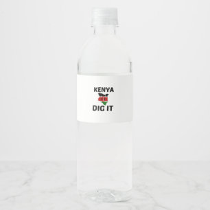 RÓTULO DE GARRAFA DE VINHO KENYA DIG IT