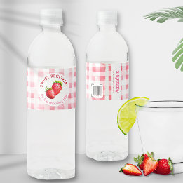 Rótulo De Garrafa De Vinho Kit Bachelorette Strawberry do Alivio Doce