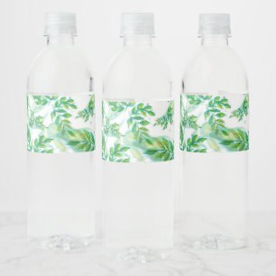 Rótulo De Garrafa De Vinho Legal Folhas Tropicais
