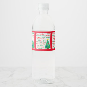 Rótulo De Garrafa De Vinho Lembrando o Natal de 2020