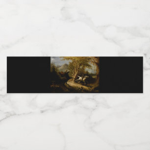 Rótulo De Garrafa De Vinho Lenda do Cavaleiro Sem Cabeça Fantasma do Hallowee