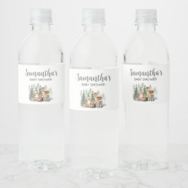 Rótulo De Garrafa De Vinho Let the Adventure Begin Baby Shower 