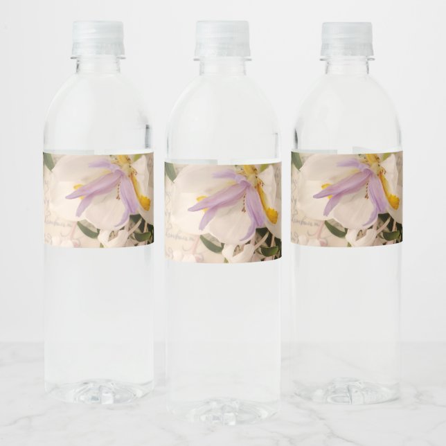 Rótulo De Garrafa De Vinho Lily no script antigo (Garrafas)