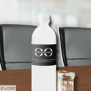 Rótulo De Garrafa De Vinho Logotipo comercial da empresa preto
