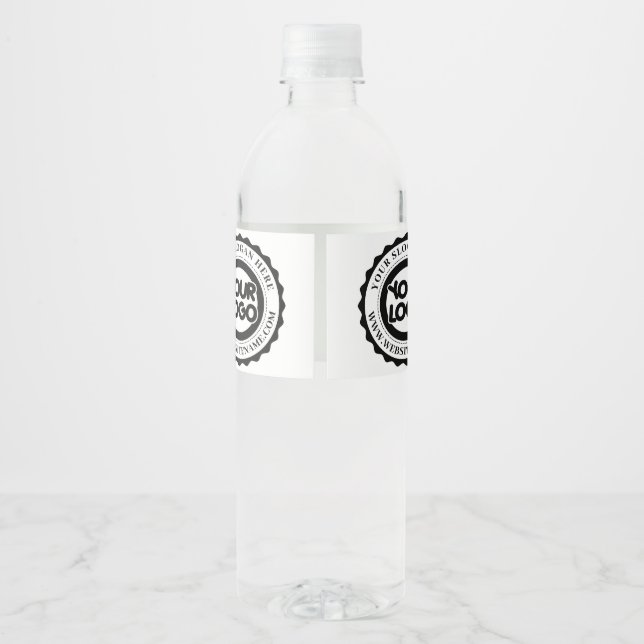 Rótulo De Garrafa De Vinho Logotipo comercial personalizado (Verso)