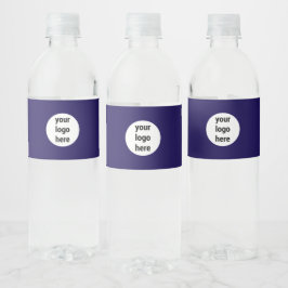 Rótulo De Garrafa De Vinho Logotipo da Empresa de Negócios Promocionais Azul 