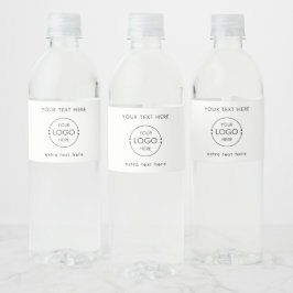 Rótulo De Garrafa De Vinho Logotipo Mínimo de Empresa de Negócios Promocional