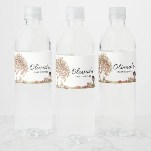 Rótulo De Garrafa De Vinho Maçã de outono do nosso Chá de fraldas de Olhos