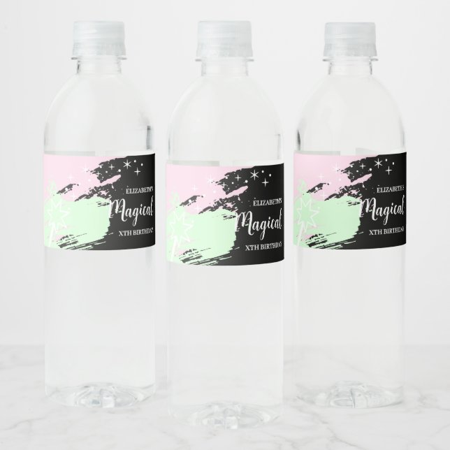 Rótulo De Garrafa De Vinho Magical Birthday (Garrafas)