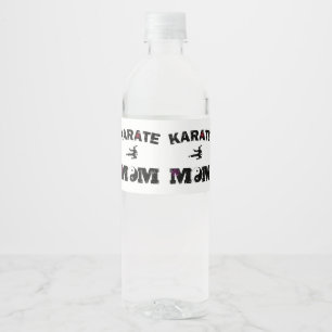 Rótulo De Garrafa De Vinho MAMÃ do karaté