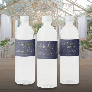 Rótulo De Garrafa De Vinho Melhor Roteiro de Dia de Todos os Tempos Casamento