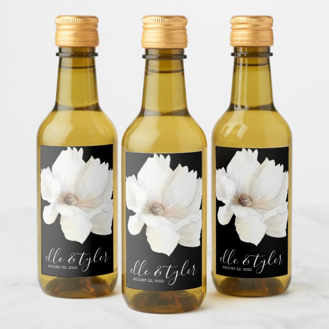 Rótulo de Garrafa de Vinho Miniatura de Floral Bra (Garrafas)