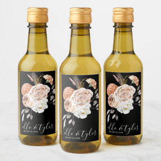 Rótulo de Garrafa de Vinho Miniatura para Casament